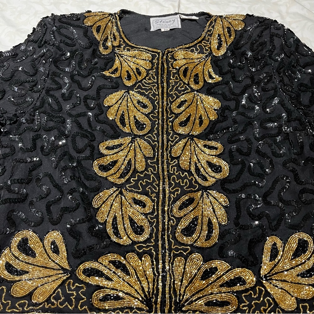 VINTAGE THE LIZA JACKET - BLACK/GOLD